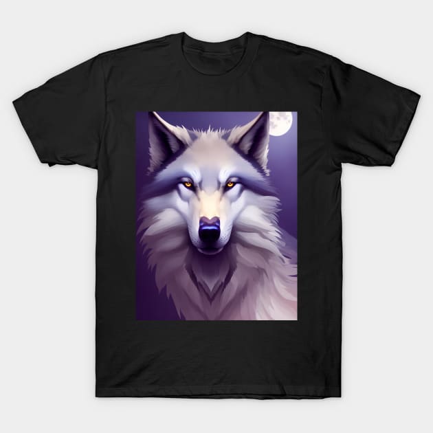 Spirit Guide Wolf T-Shirt by Obotan Mmienu